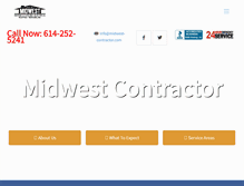 Tablet Screenshot of midwest-contractor.com